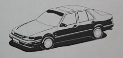 Drawing of car