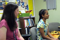 Picture of Nirmala during interview