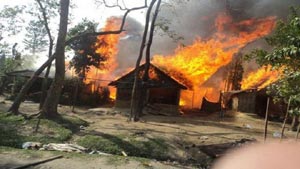 Hut fire